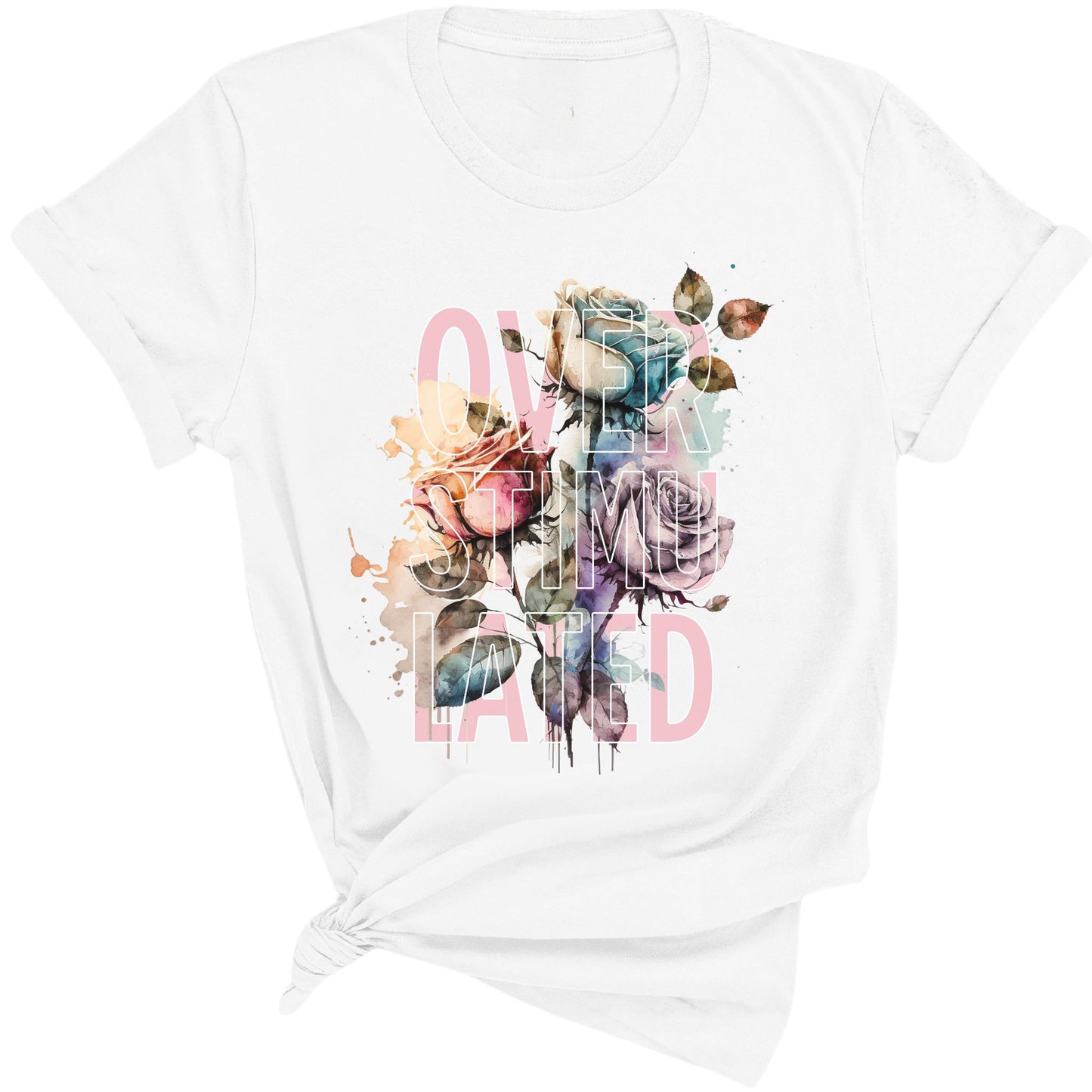 Overstimulated Floral Premium Tee